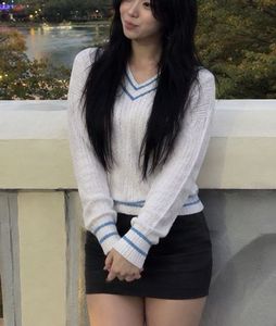 V-Neck Striped Sweater