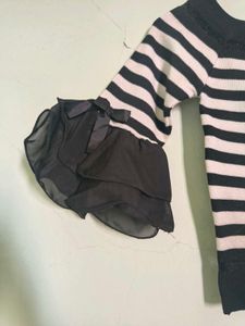 Striped Bell Sleeve Top