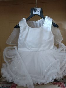 Elegant White Tulle Dress