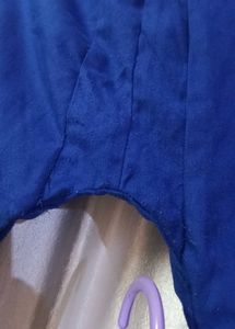 blue Embroidered Kurta Set(winter)
