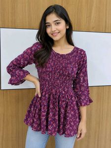 ✨ 2 Stylish Floral Tops Combo | Cute Korean Style