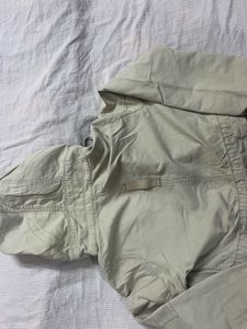 bershka Stylish Beige Utility Jacket