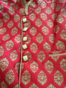 Red Brocade Waistcoat