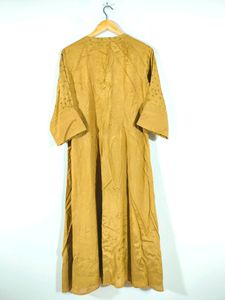 Gold Brown Long Embroidered Kurtas (Women's)