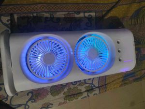 Portable Mini Fan with LED Lights