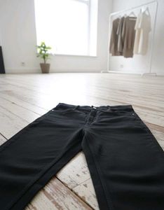Broadstar Black Flared Denim Jeans