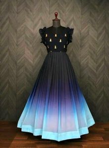 Stunning Ombre Ethnic Gown