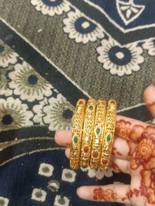 Elegant Gold Plated Bangles
