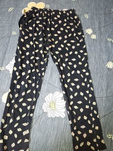 Stylish Leaf Print Palazzo Pants