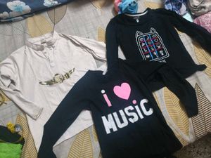Bundle of 3 T-Shirts and lower for 6-8 years