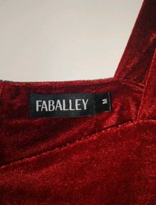 Wine Red Velvet Crop Top