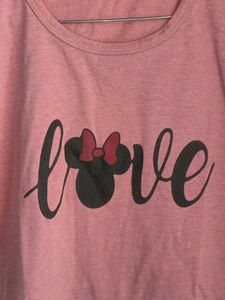 Cute Minnie Mouse "Love" T-Shirt