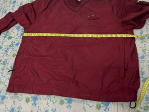 Men's Burgundy Pullover Jacket