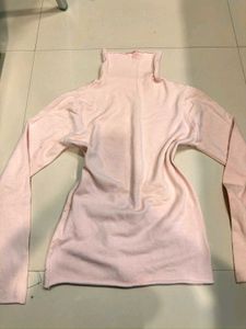 Pink Turtleneck Sweater