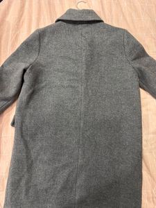 Grey Melange Overcoat