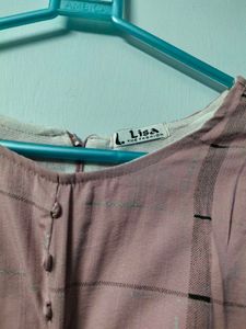 Stylish Pink Bell Sleeve Top