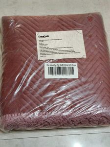 two pack Velvet Chevron sofa thrown