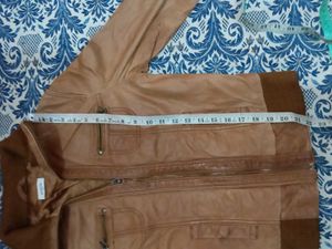 Brown Faux Leather Jacket
