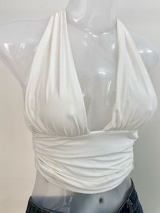 White Halter Neck ZARA  Top