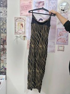 Zebra Print Maxi Dress