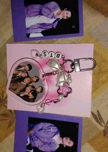 BTS ARMY Beaded Charm Keychain