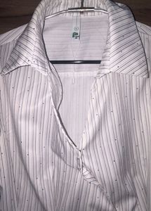 Classic Striped Button-Up Blouse