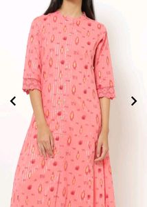 Printed A-Line Kurta With Insert Pocket