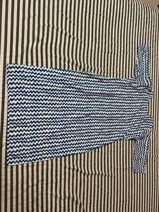Blue Zigzag Print Kurta