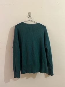 Cozy Teal Knit Sweater