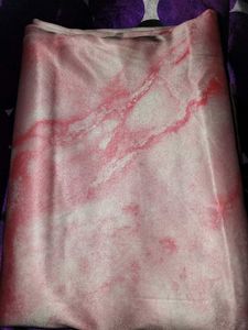 Pink Marble Print Silk Saree