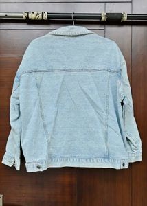 Light Wash Denim Jacket with Smiley