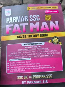 Parmar SSC Fat Man GK/GS English Hindi Theory Book