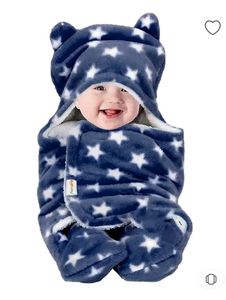 Newborn Swaddle Hooded Wrapper - Red