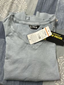 Light Blue V-Neck Sweater