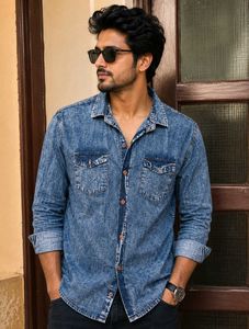 Denim Wash Full Sleeve Shirt