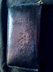 New Stylish blue  glitter Textured Wallet