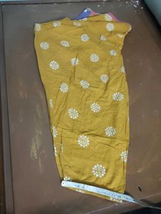 Women's Yellow Printed Palazzo Pants dupatta