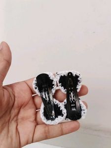 Cute Crochet Bow Hair Clips Set of 3