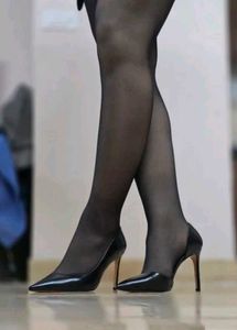 Chic Black D'Orsay Heels