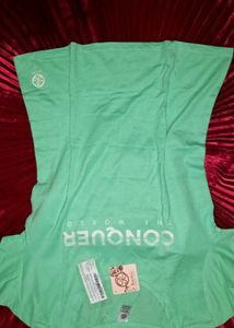 Conquer The World Mint Green T-Shirt