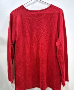 Red Embellished Top