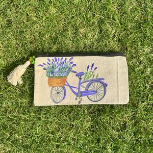Handpainted premium pouch with parrot tassel