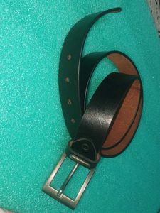 Classic Black Leather Belt
