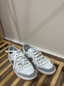 Stylish White &amp; Grey Sneakers