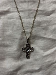 Pink heart Cross