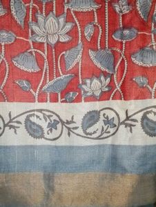 Silk Floral Print Saree
