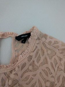 Sheer Lace full sleeve Top vero moda