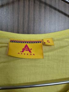 Yellow Long Embroidered Dress