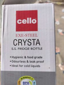 Cello  Steel Bottle It's Cold Water Ideal Fridge