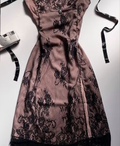 Blush pink midnight slip dress
